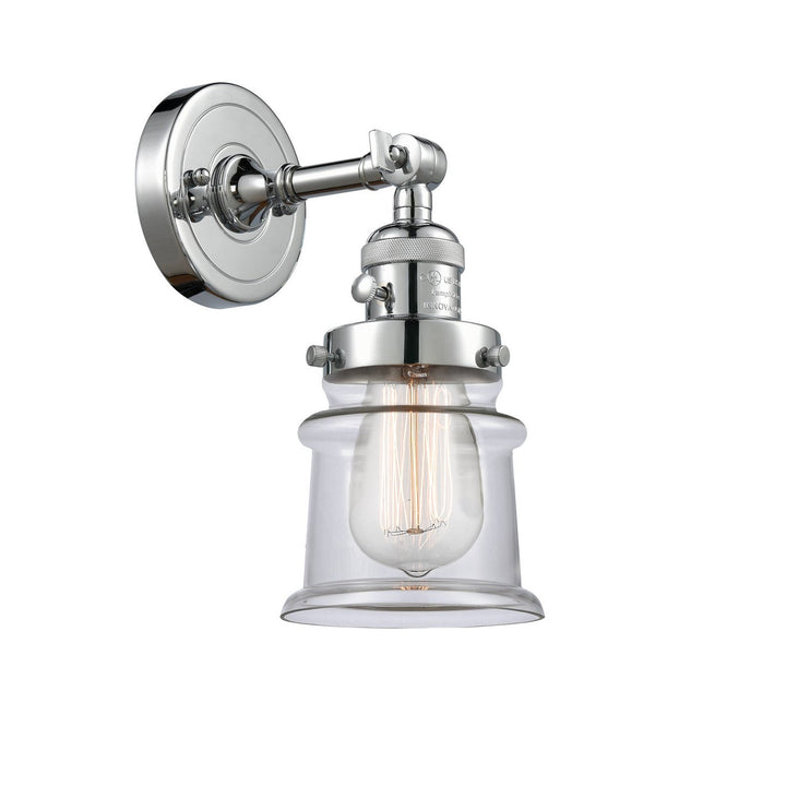 Innovations Franklin Restoration 203SW-PC-G182S Wall Sconce Light - Polished Chrome