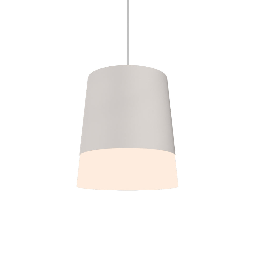 Accord Conical 1100.25 Pendant Light - Iredesent White