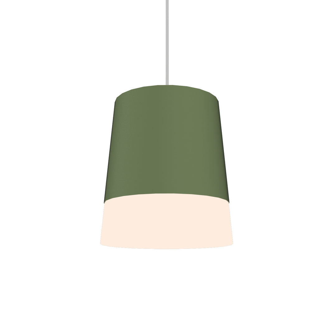 Accord Conical 1100.30 Pendant Light - Olive Green