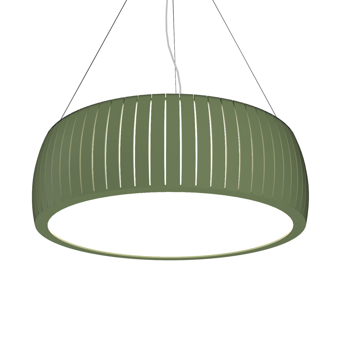 Accord Barrel 1110.30 Pendant Light - Olive Green
