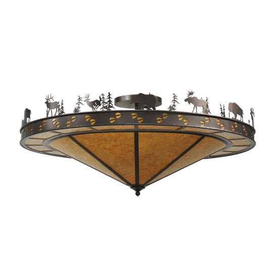 Meyda Tiffany Wildlife 110338 Ceiling Light - Mahogany Bronze