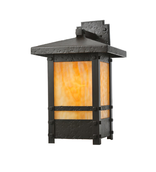 Meyda Tiffany Lighting 110345 Irwindale One Light Wall Sconce Outdoor Bronze / Dark