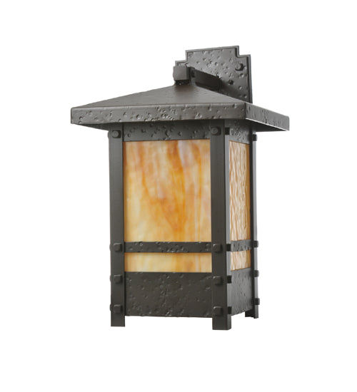 Meyda Tiffany Lighting 110345 Irwindale One Light Wall Sconce Outdoor Bronze / Dark