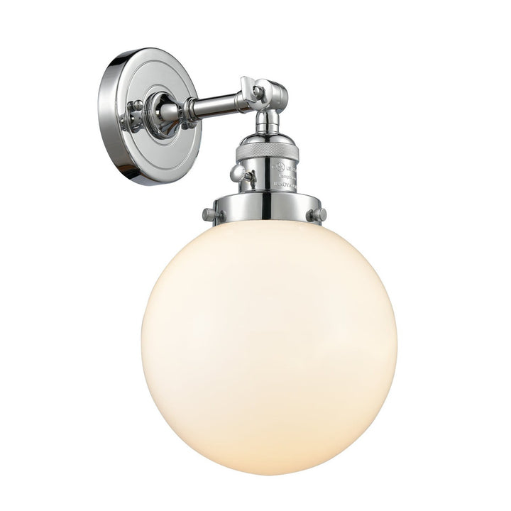 Innovations Franklin Restoration 203SW-PC-G201-8 Wall Sconce Light - Polished Chrome