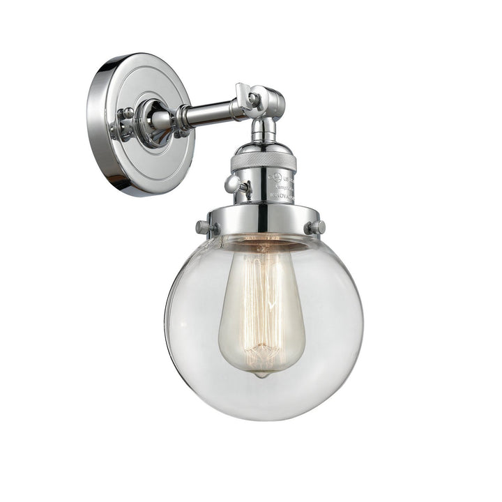 Innovations Franklin Restoration 203SW-PC-G202-6 Wall Sconce Light - Polished Chrome
