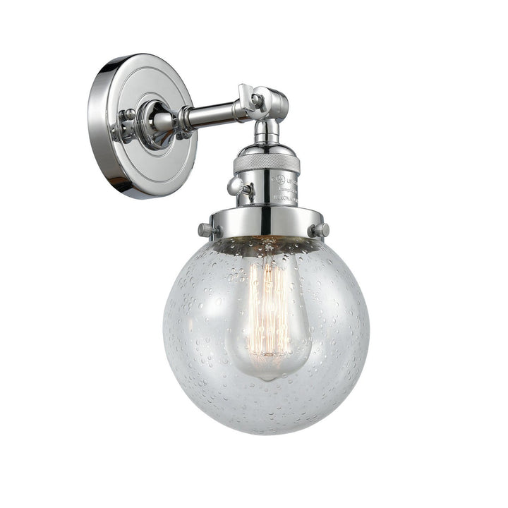 Innovations Franklin Restoration 203SW-PC-G204-6 Wall Sconce Light - Polished Chrome