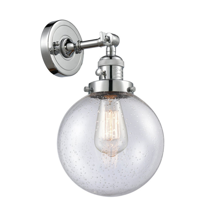 Innovations Franklin Restoration 203SW-PC-G204-8 Wall Sconce Light - Polished Chrome