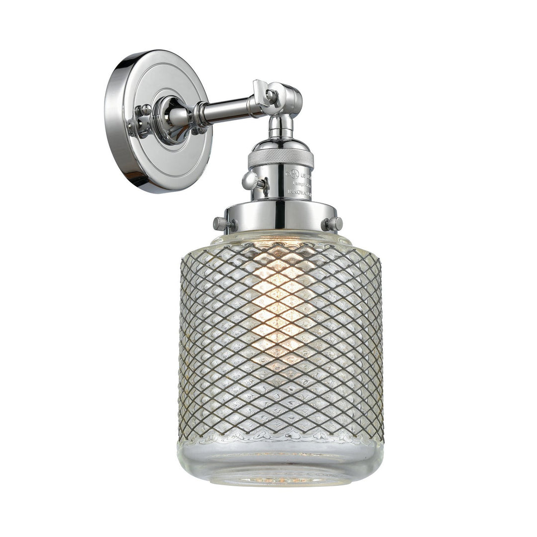 Innovations Franklin Restoration 203SW-PC-G262 Wall Sconce Light - Polished Chrome