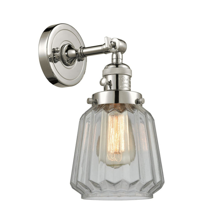 Innovations Franklin Restoration 203SW-PN-G142 Wall Sconce Light - Polished Nickel