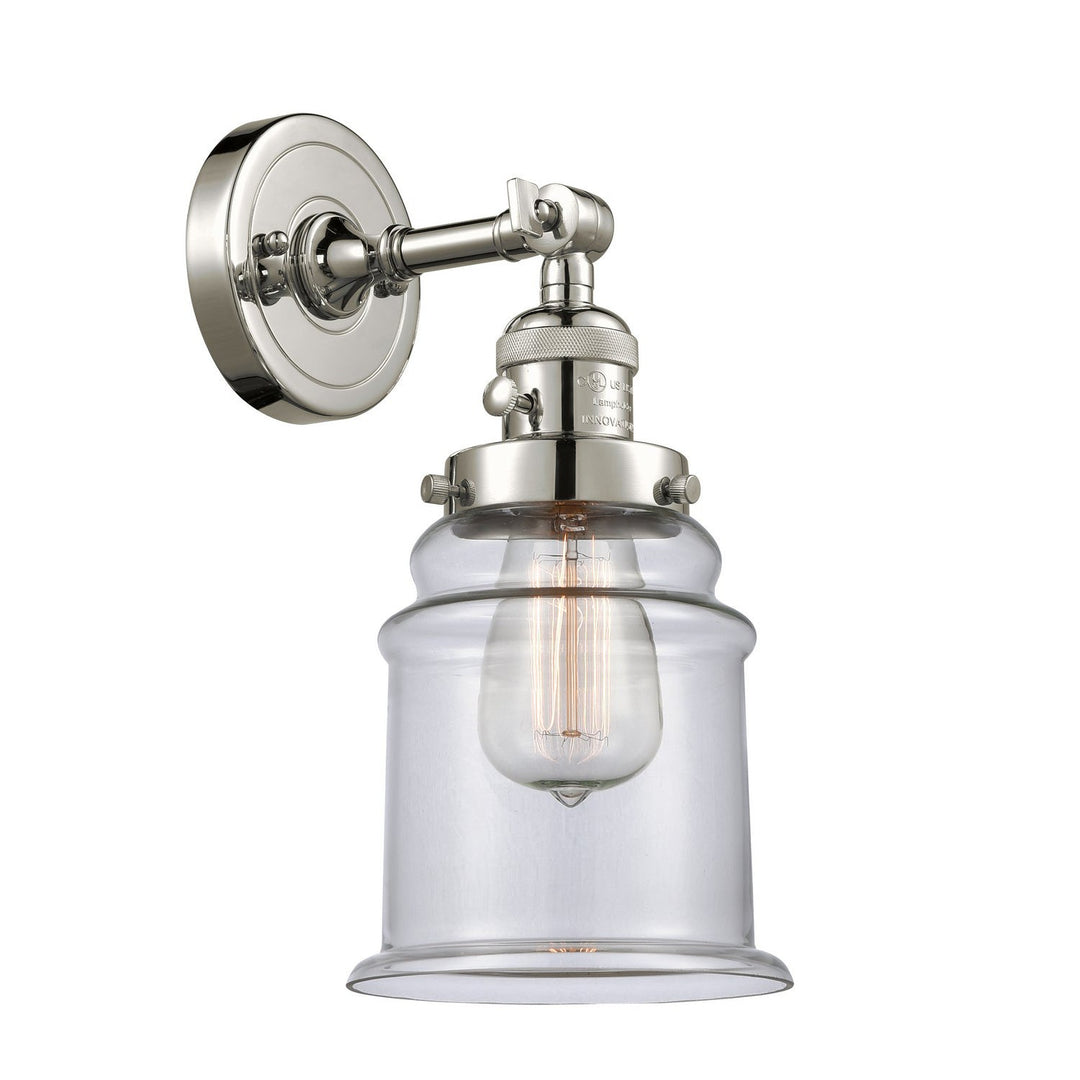 Innovations Franklin Restoration 203SW-PN-G182 Wall Sconce Light - Polished Nickel