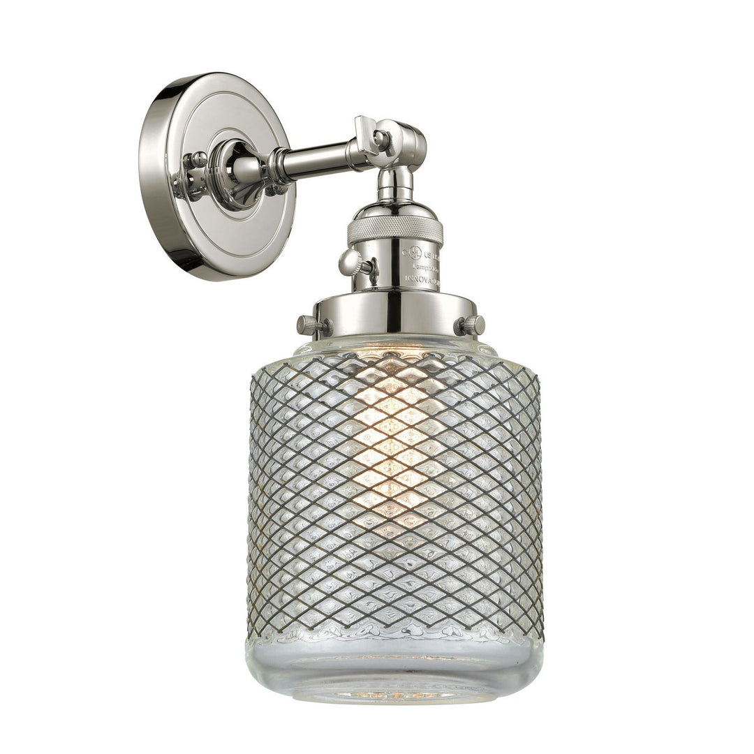 Innovations Franklin Restoration 203SW-PN-G262 Wall Sconce Light - Polished Nickel
