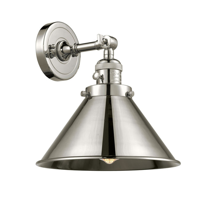 Innovations Franklin Restoration 203SW-PN-M10-PN Wall Sconce Light - Polished Nickel