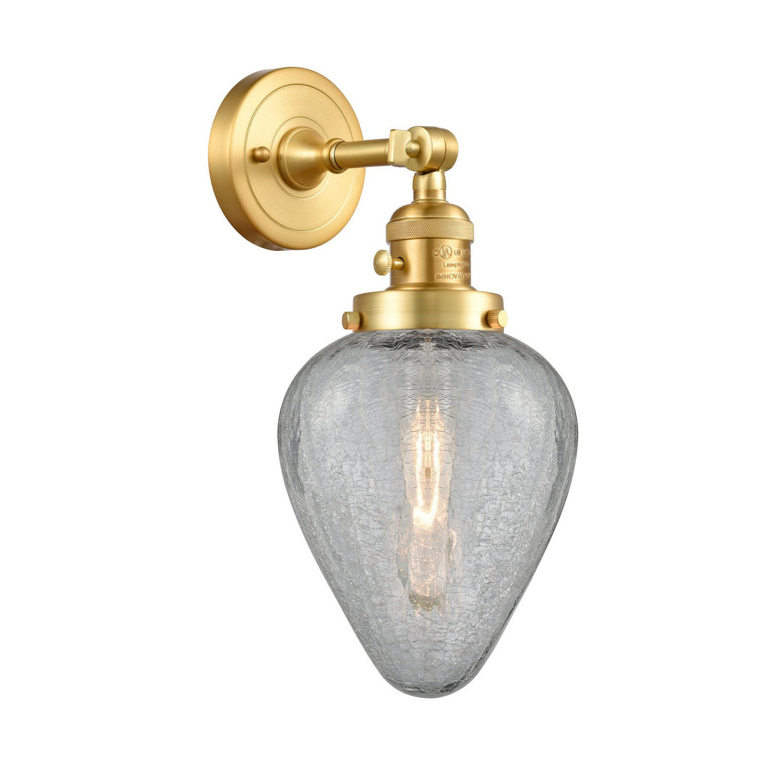 Innovations Franklin Restoration 203SW-SG-G165 Wall Sconce Light - Satin Gold