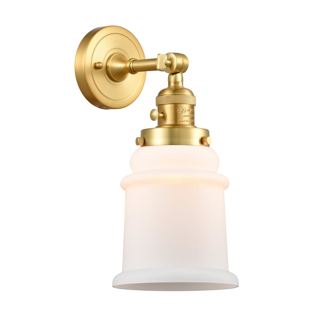 Innovations Franklin Restoration 203SW-SG-G181 Wall Sconce Light - Satin Gold