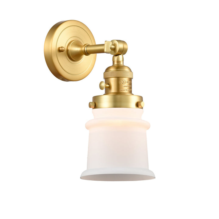 Innovations Franklin Restoration 203SW-SG-G181S Wall Sconce Light - Satin Gold
