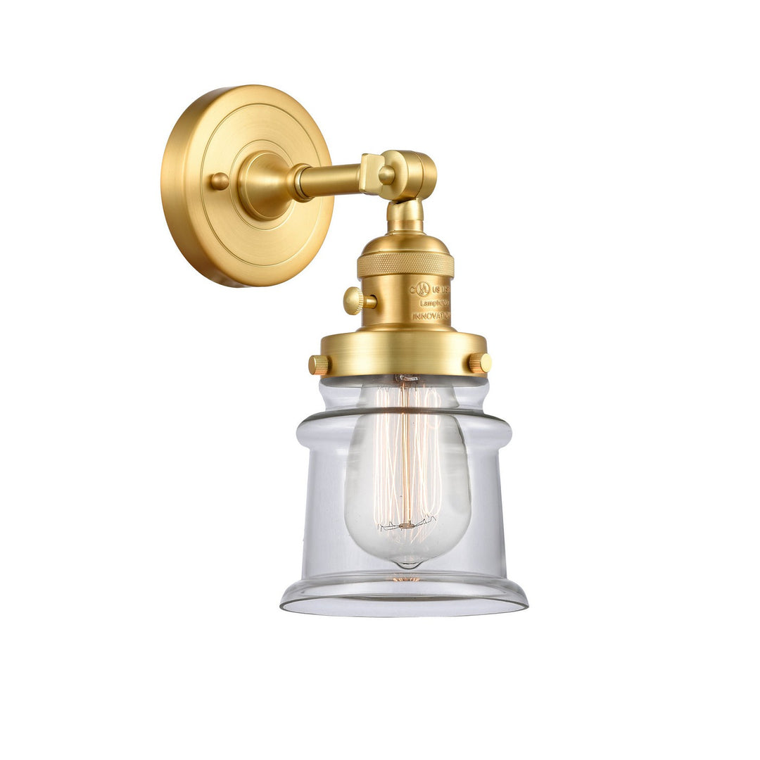 Innovations Franklin Restoration 203SW-SG-G182S Wall Sconce Light - Satin Gold