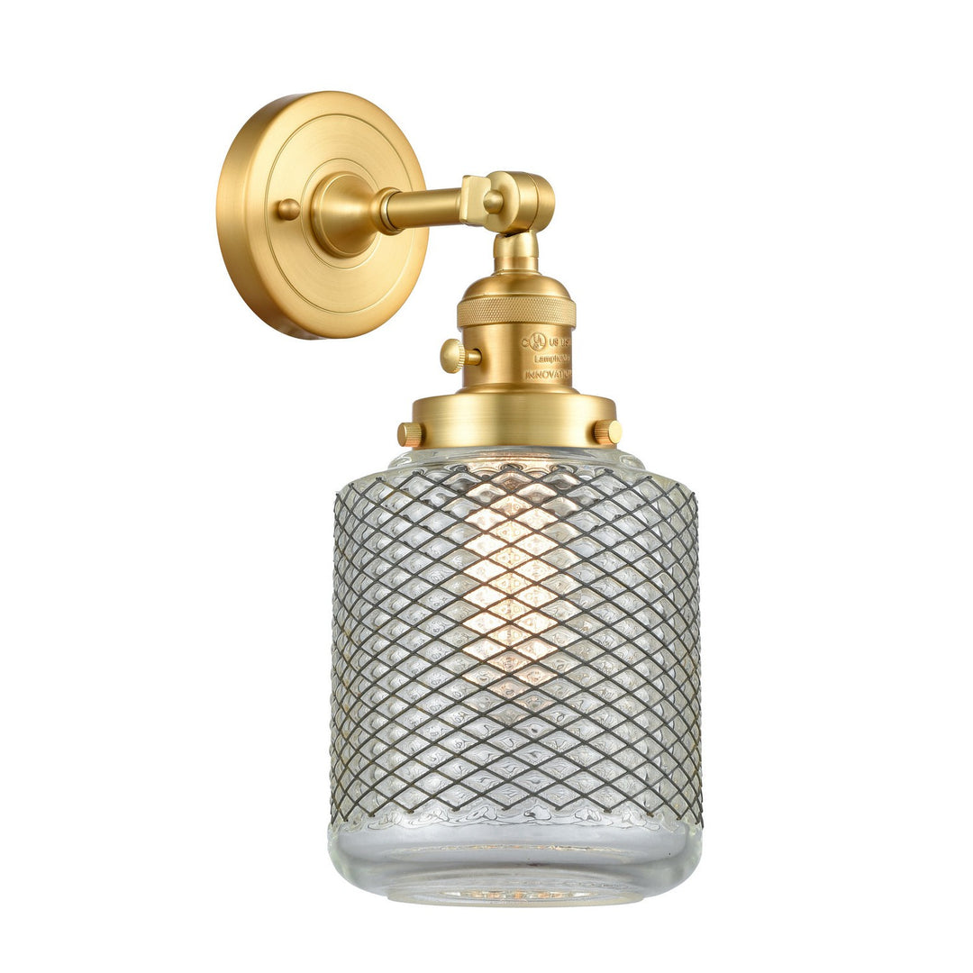 Innovations Franklin Restoration 203SW-SG-G262 Wall Sconce Light - Satin Gold