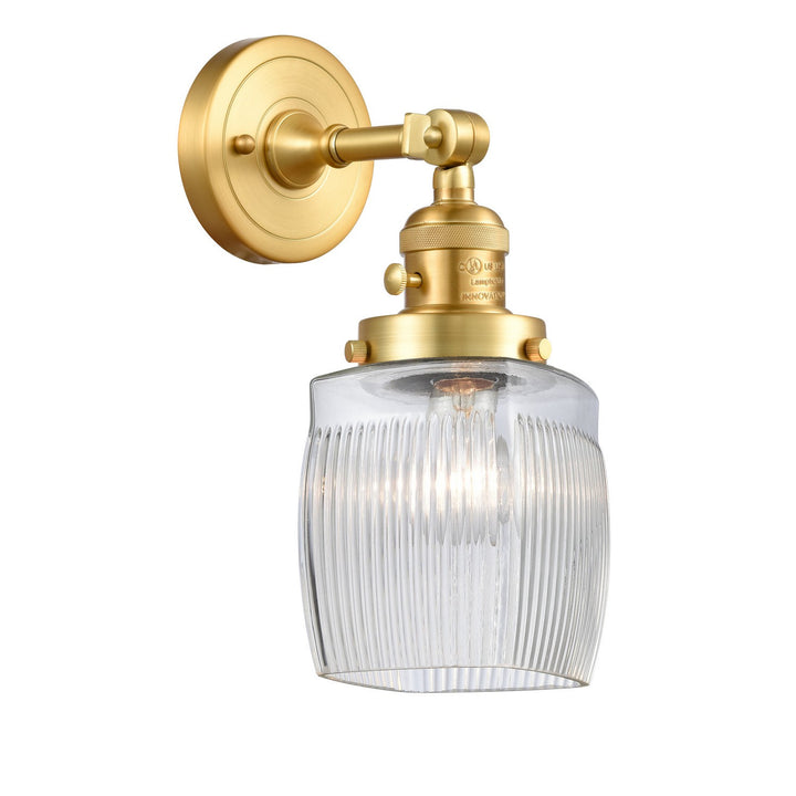 Innovations Franklin Restoration 203SW-SG-G302 Wall Sconce Light - Satin Gold