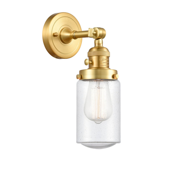 Innovations Franklin Restoration 203SW-SG-G314 Wall Sconce Light - Satin Gold