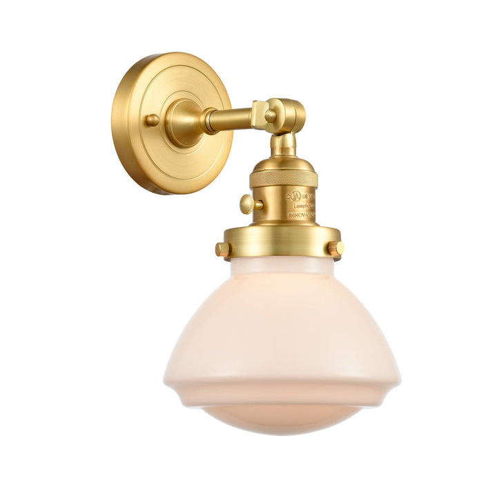 Innovations Franklin Restoration 203SW-SG-G321 Wall Sconce Light - Satin Gold