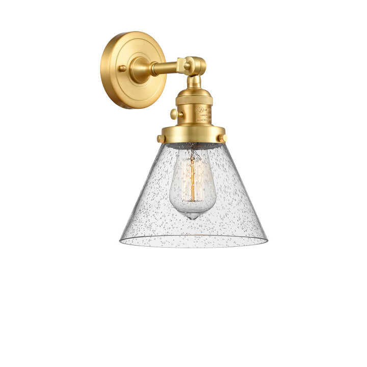 Innovations Franklin Restoration 203SW-SG-G44 Wall Sconce Light - Satin Gold