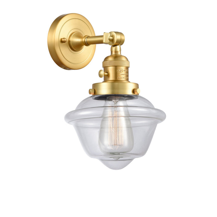 Innovations Franklin Restoration 203SW-SG-G532 Wall Sconce Light - Satin Gold
