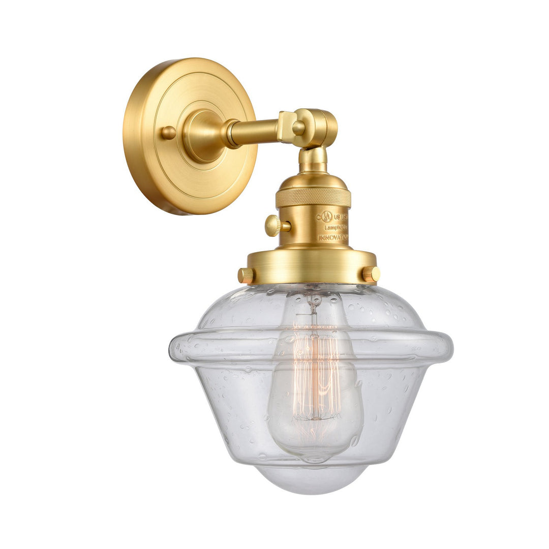 Innovations Franklin Restoration 203SW-SG-G534 Wall Sconce Light - Satin Gold