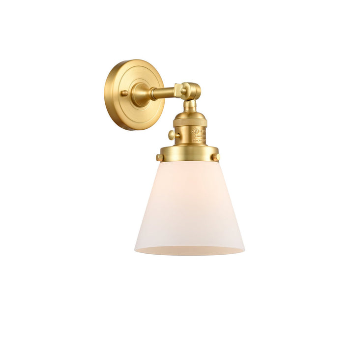 Innovations Franklin Restoration 203SW-SG-G61 Wall Sconce Light - Satin Gold