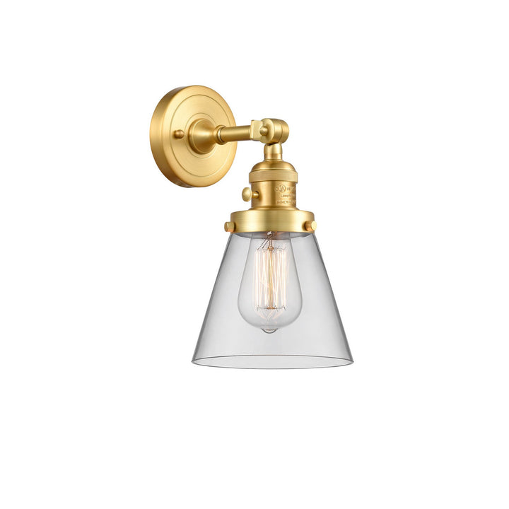 Innovations Franklin Restoration 203SW-SG-G62 Wall Sconce Light - Satin Gold