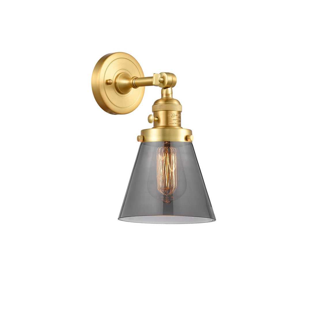 Innovations Franklin Restoration 203SW-SG-G63 Wall Sconce Light - Satin Gold