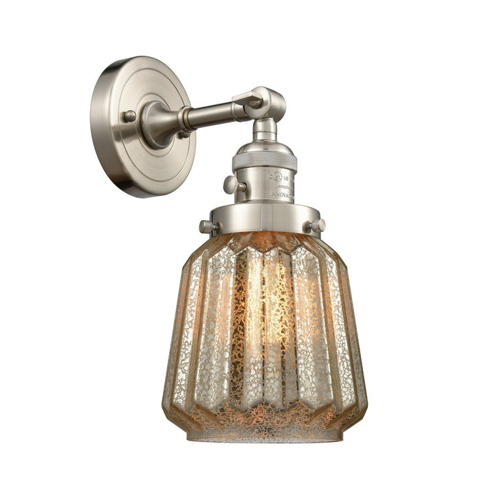 Innovations Franklin Restoration 203SW-SN-G146 Wall Sconce Light - Brushed Satin Nickel