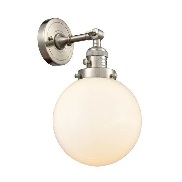 Innovations Franklin Restoration 203SW-SN-G201-8 Wall Sconce Light - Brushed Satin Nickel