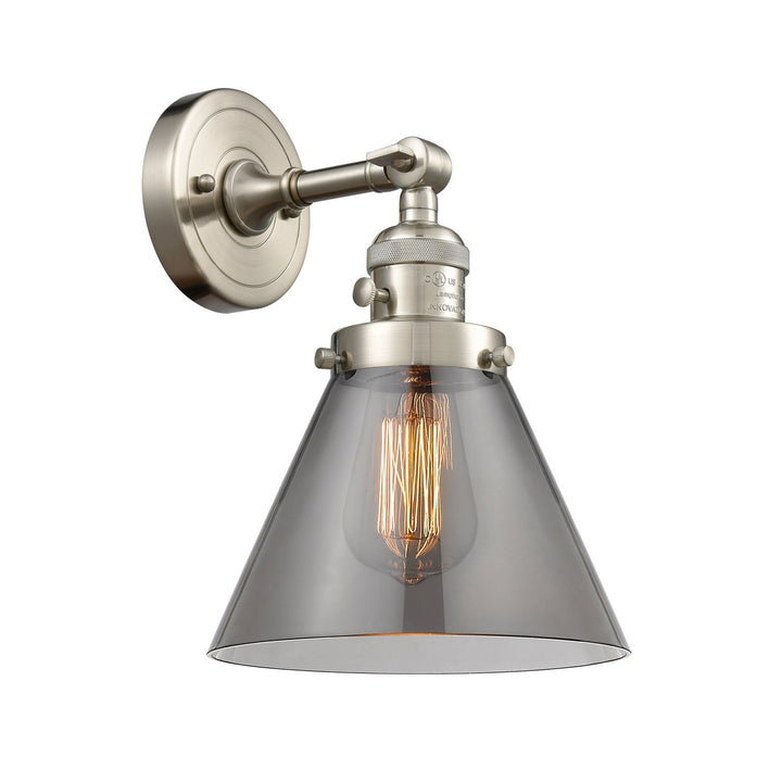 Innovations Franklin Restoration 203SW-SN-G43 Wall Sconce Light - Brushed Satin Nickel