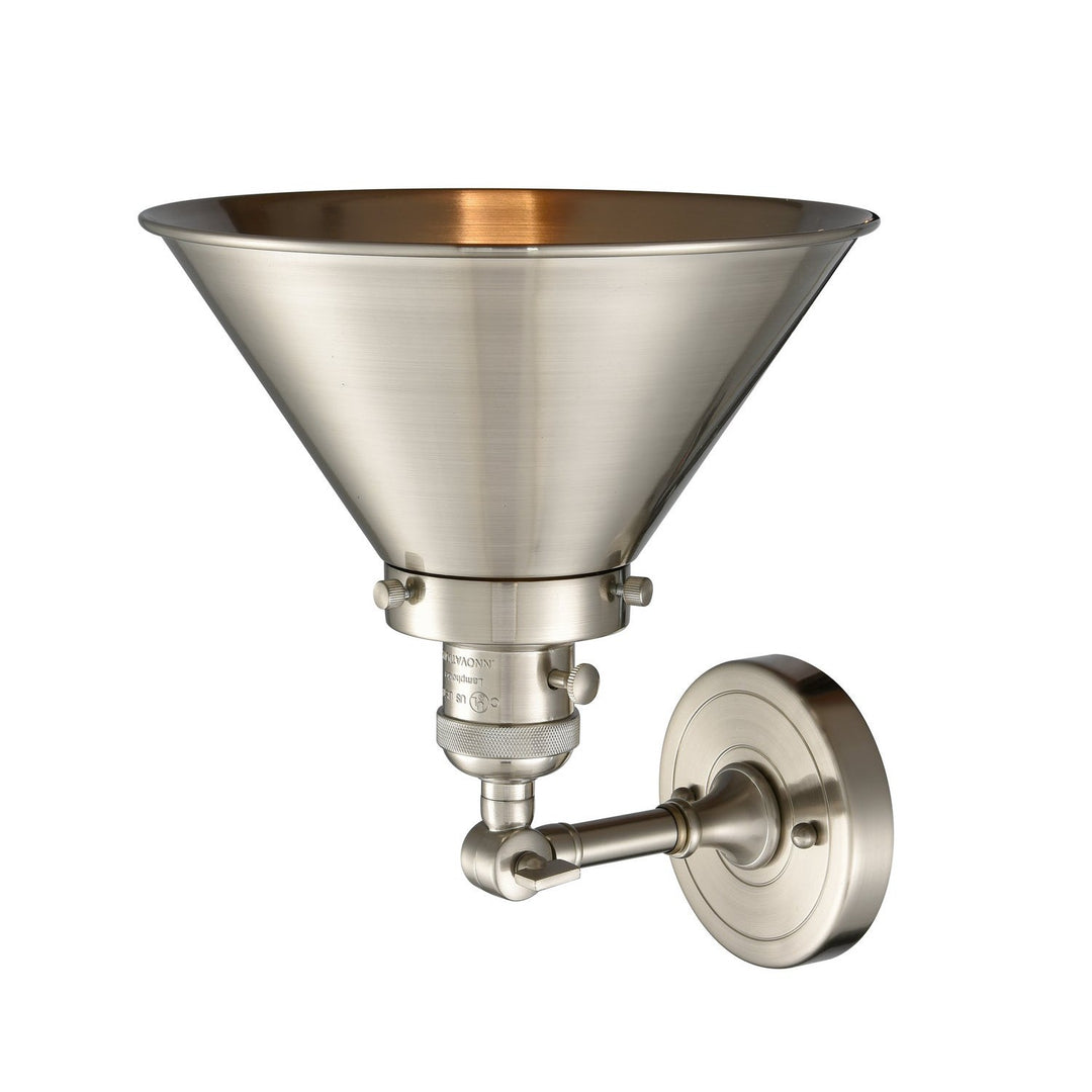 Innovations Franklin Restoration 203SW-SN-M10-SN Wall Sconce Light - Brushed Satin Nickel