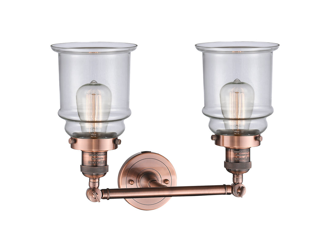 Innovations Franklin Restoration 208-AC-G182-LED Bath Vanity Light 17 in. wide - Antique Copper