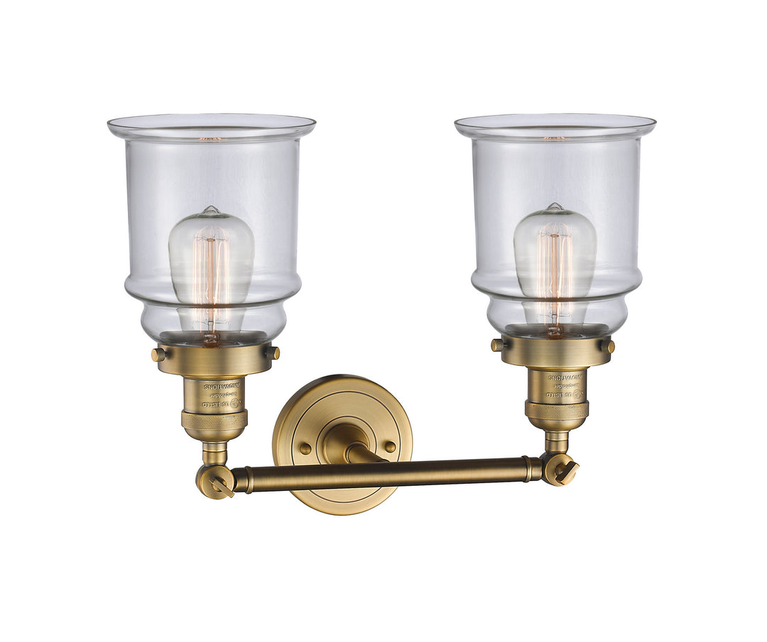 Innovations Franklin Restoration 208-BB-G182-LED Bath Vanity Light 17 in. wide - Brushed Brass