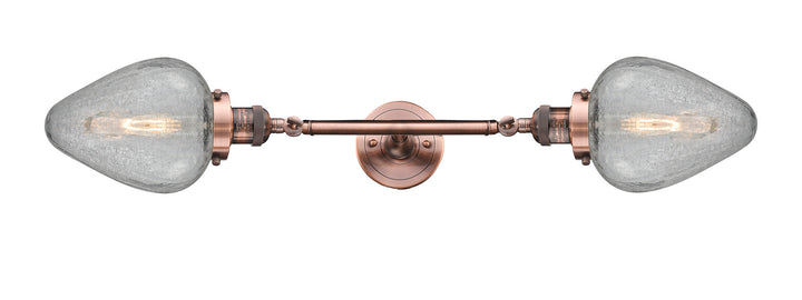 Innovations Franklin Restoration 208L-AC-G165-LED Bath Vanity Light 7 in. wide - Antique Copper