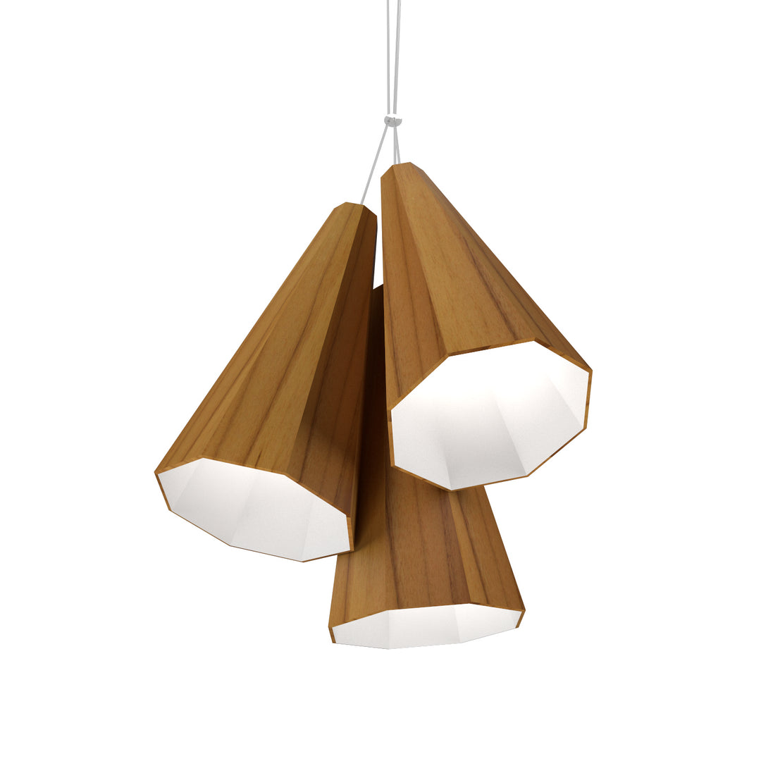 Accord Facet 1232.12 Pendant Light - Teak