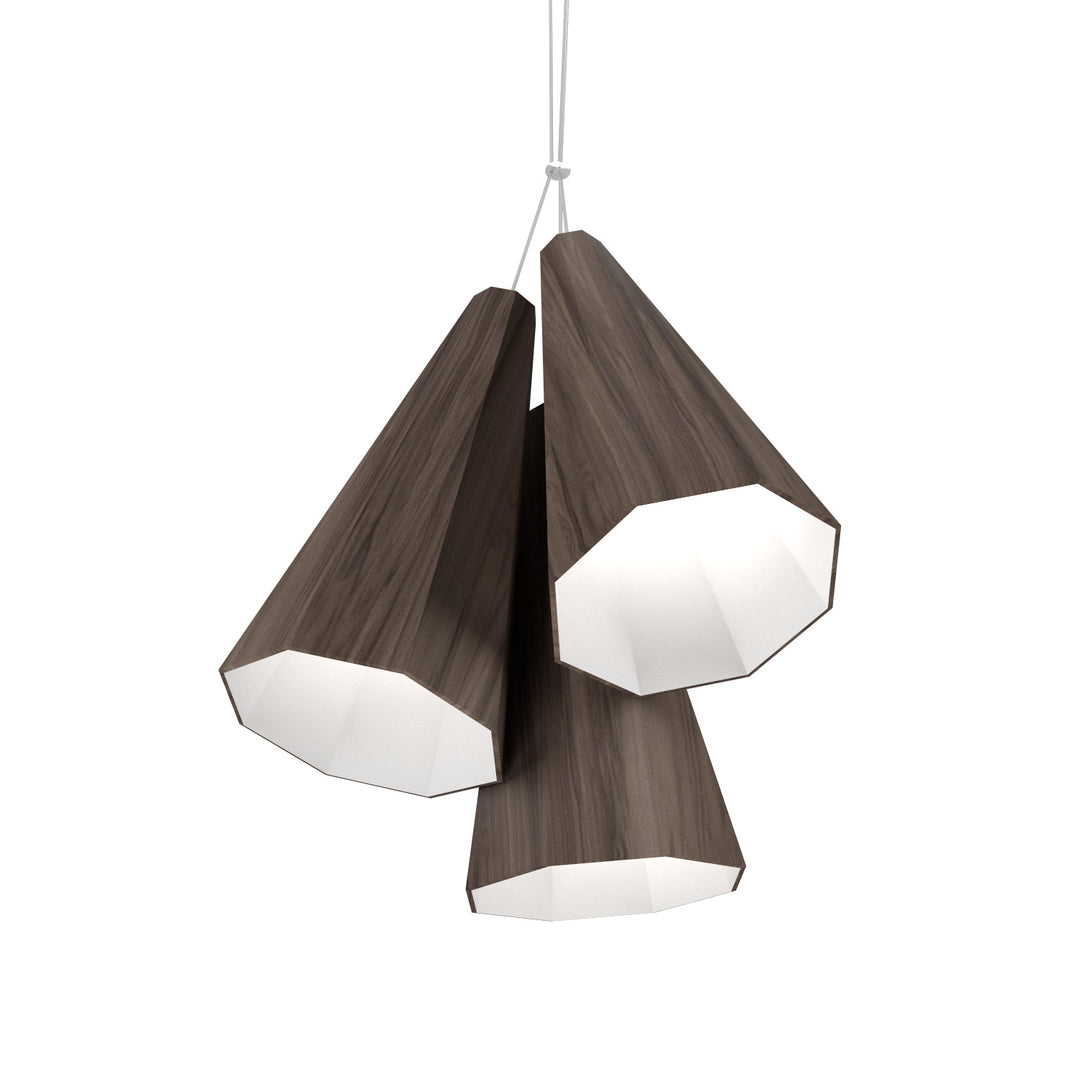 Accord Facet 1232.18 Pendant Light - American Walnut