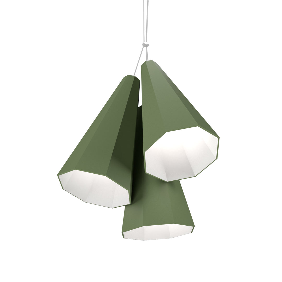Accord Facet 1232.30 Pendant Light - Olive Green