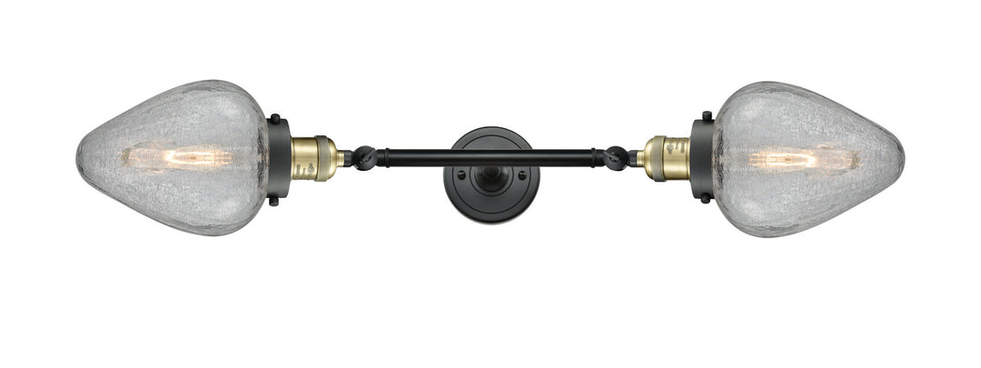 Innovations Franklin Restoration 208L-BAB-G165 Bath Vanity Light 7 in. wide - Black Antique Brass