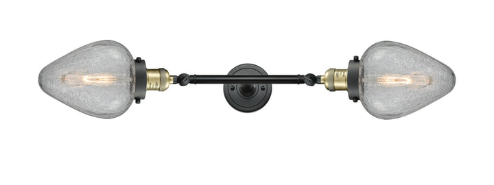 Innovations Franklin Restoration 208L-BAB-G165 Bath Vanity Light 7 in. wide - Black Antique Brass