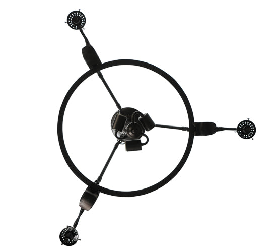 Meyda Tiffany Lighting 110426 Leaping Trout Six Light Chandelier Utility Light Bronze / Dark