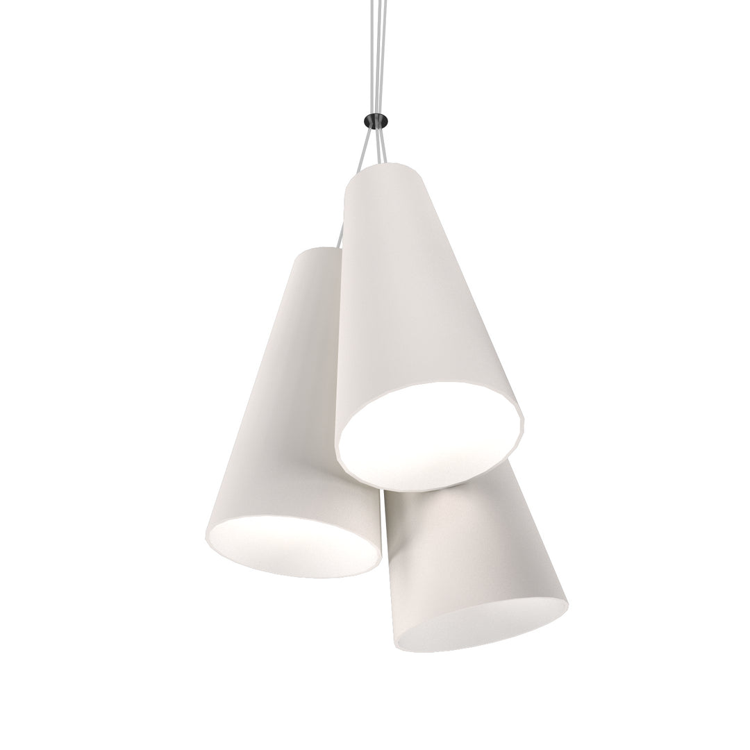 Accord Conical 1234.25 Pendant Light - Iredesent White