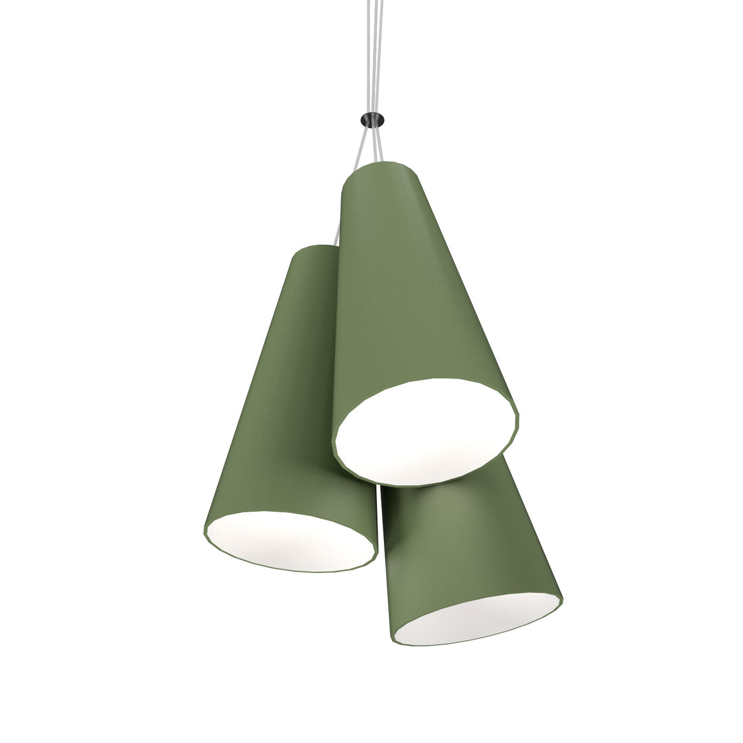 Accord Conical 1234.30 Pendant Light - Olive Green