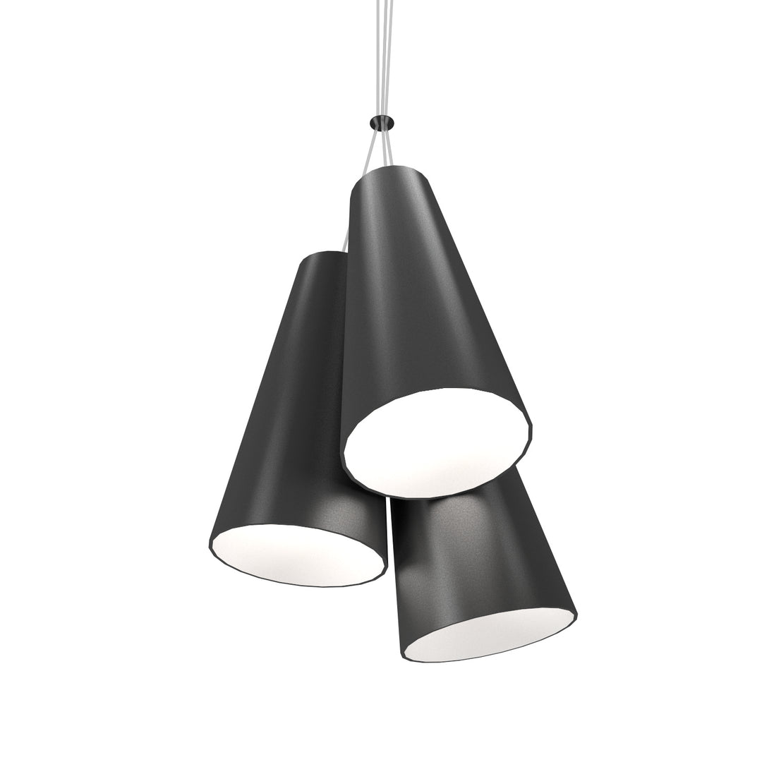 Accord Conical 1234.39 Pendant Light - Lead Grey