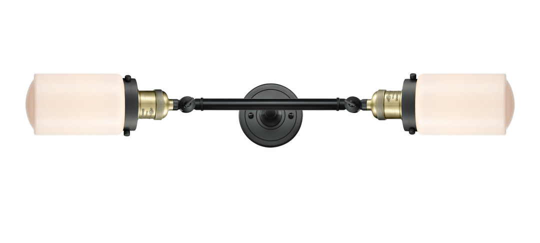 Innovations Franklin Restoration 208L-BAB-G311 Bath Vanity Light 5 in. wide - Black Antique Brass