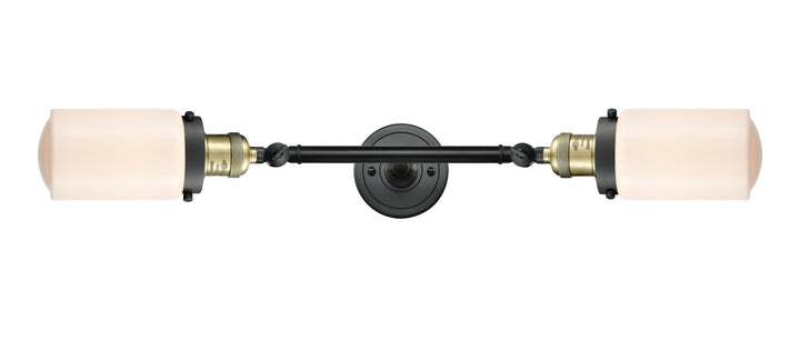 Innovations Franklin Restoration 208L-BAB-G311 Bath Vanity Light 5 in. wide - Black Antique Brass