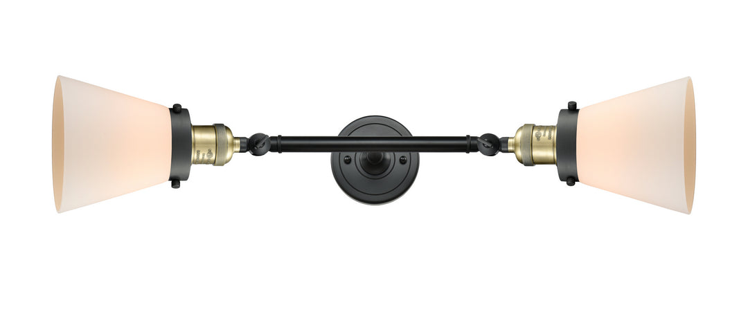 Innovations Franklin Restoration 208L-BAB-G61 Bath Vanity Light 7 in. wide - Black Antique Brass