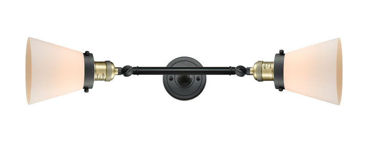 Innovations Franklin Restoration 208L-BAB-G61 Bath Vanity Light 7 in. wide - Black Antique Brass